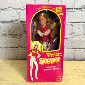 Vintage 1981 Mattel Barbie Western Skipper Twirls Lasso Doll #5029 NEW NRFB